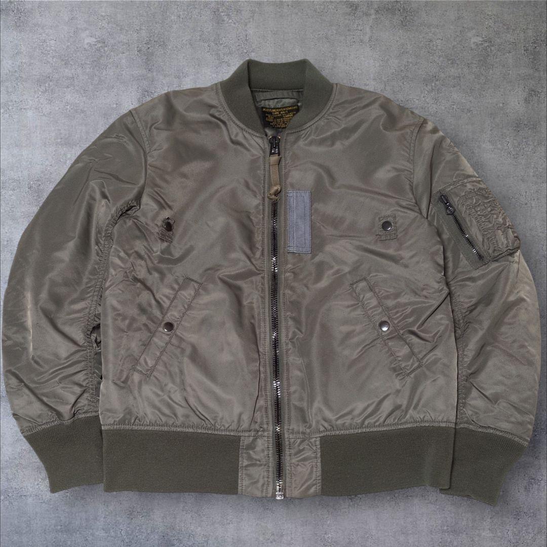極美品♢WAIPER.inc 米軍 最初期型 MA-1フライトジャケット L