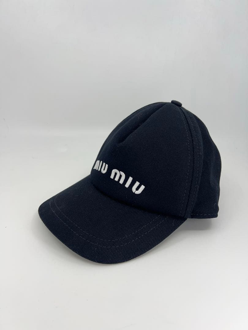 miumiu ベースボールキャップ サイズM ブラック系