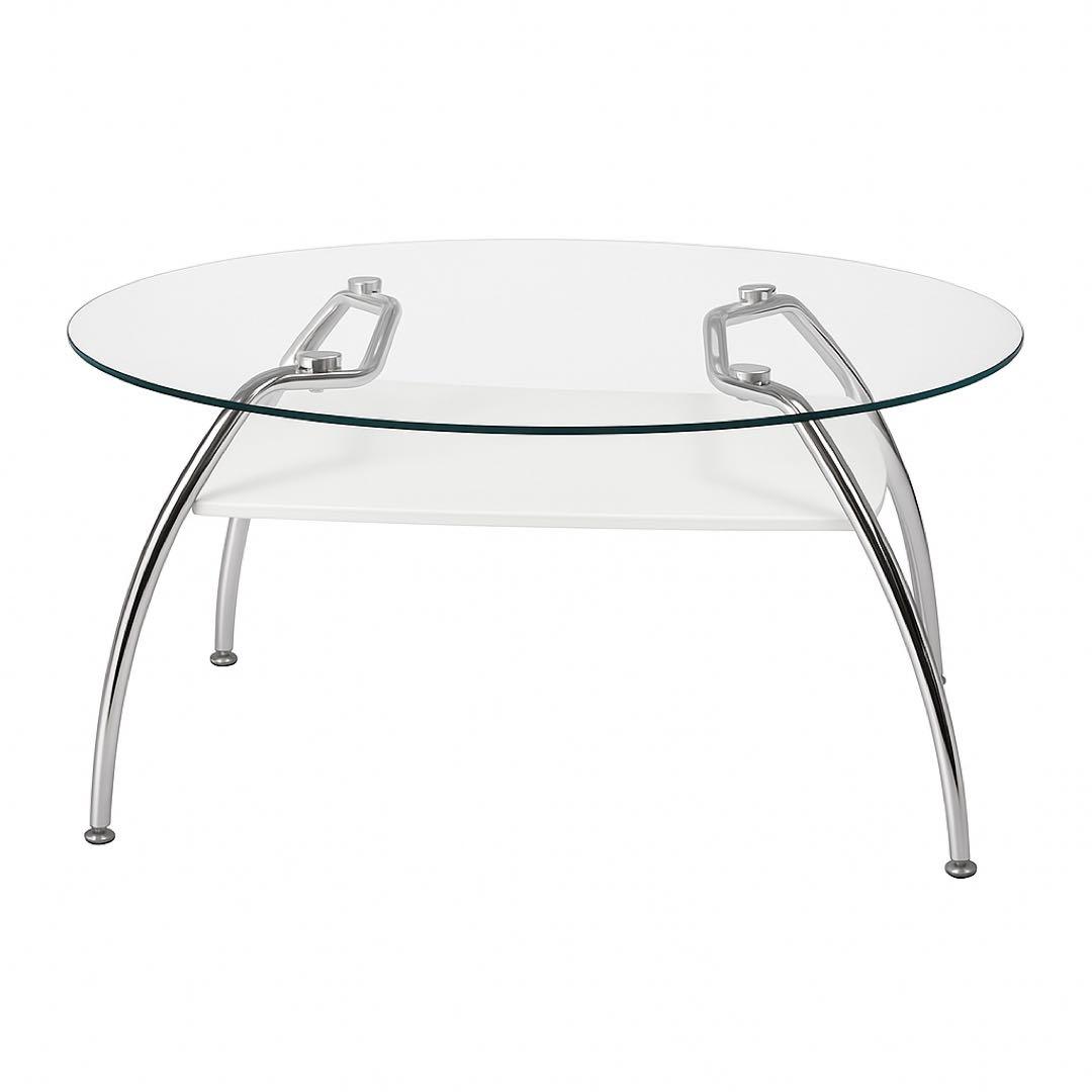 モダン ガラス センターテーブル