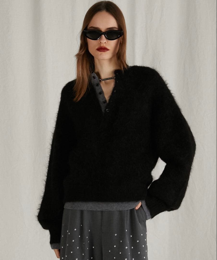 PRANK PROJECT ｜2WAYアルパカシャギーニット