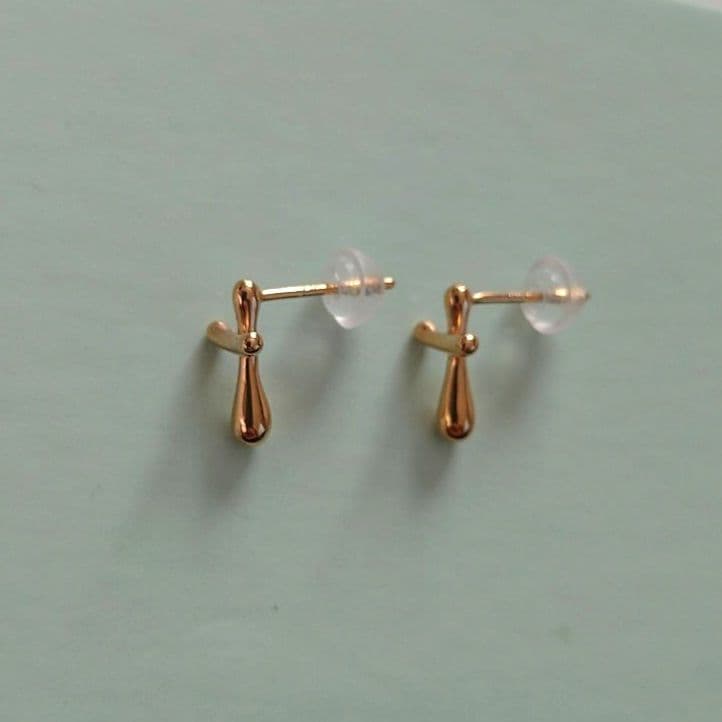 【美品】ete　エテ　レイヤード クロス ピアス ギャランティ付 K18