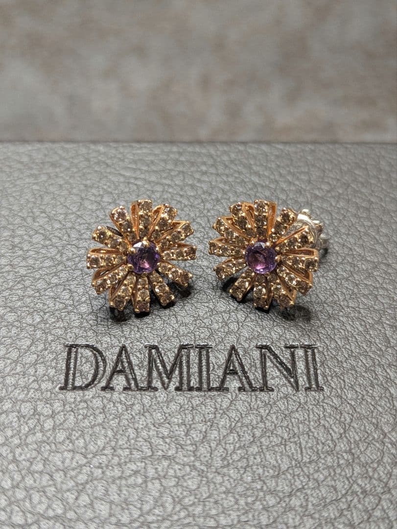 DAMIANI フラワーモチーフ ピアス　20072767