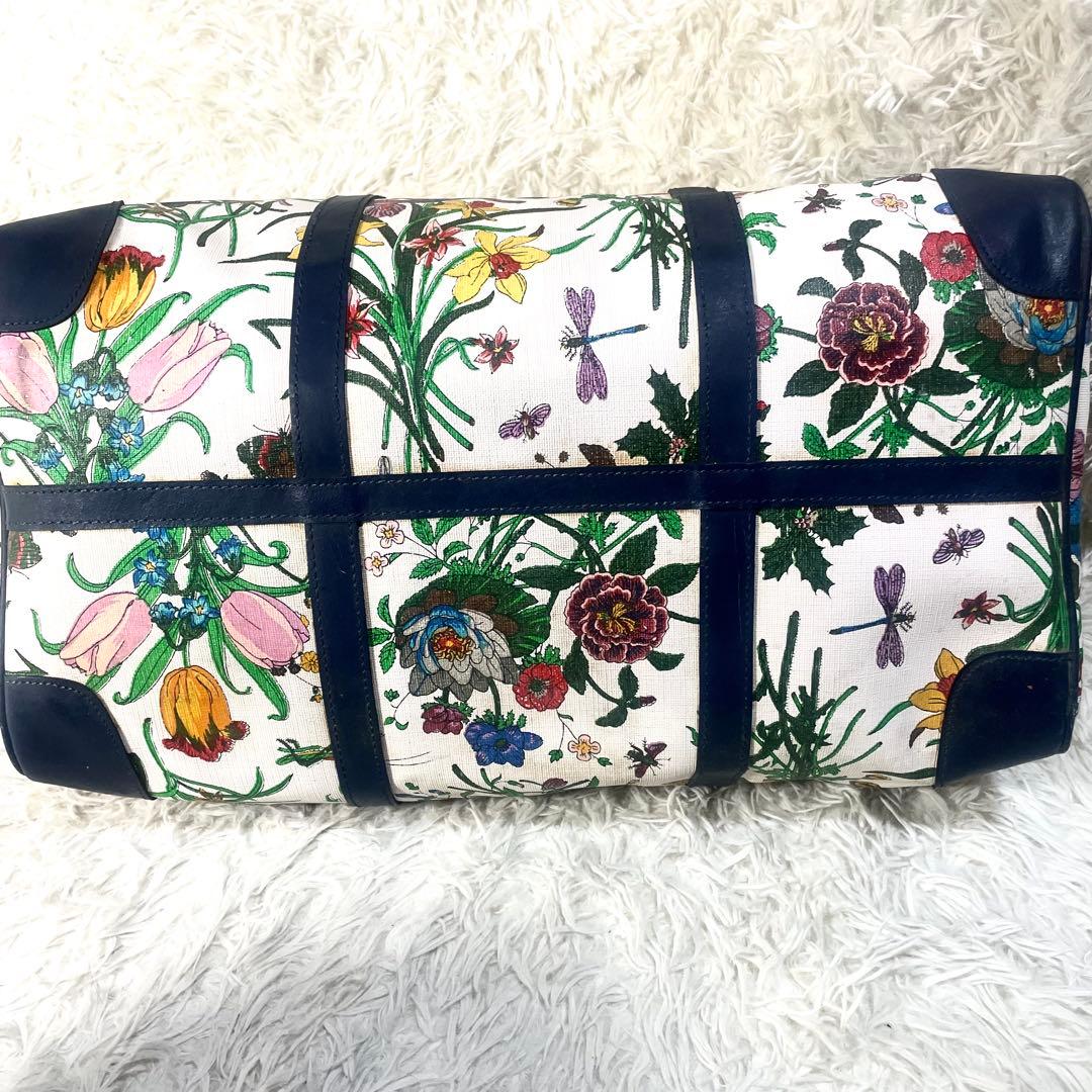 グッチ　GUCCI ボストンバッグ　花柄　大容量　レディース　ハンドバッグ