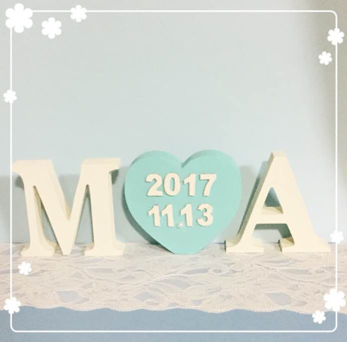 あや様確認用☆イニシャルオブジェ