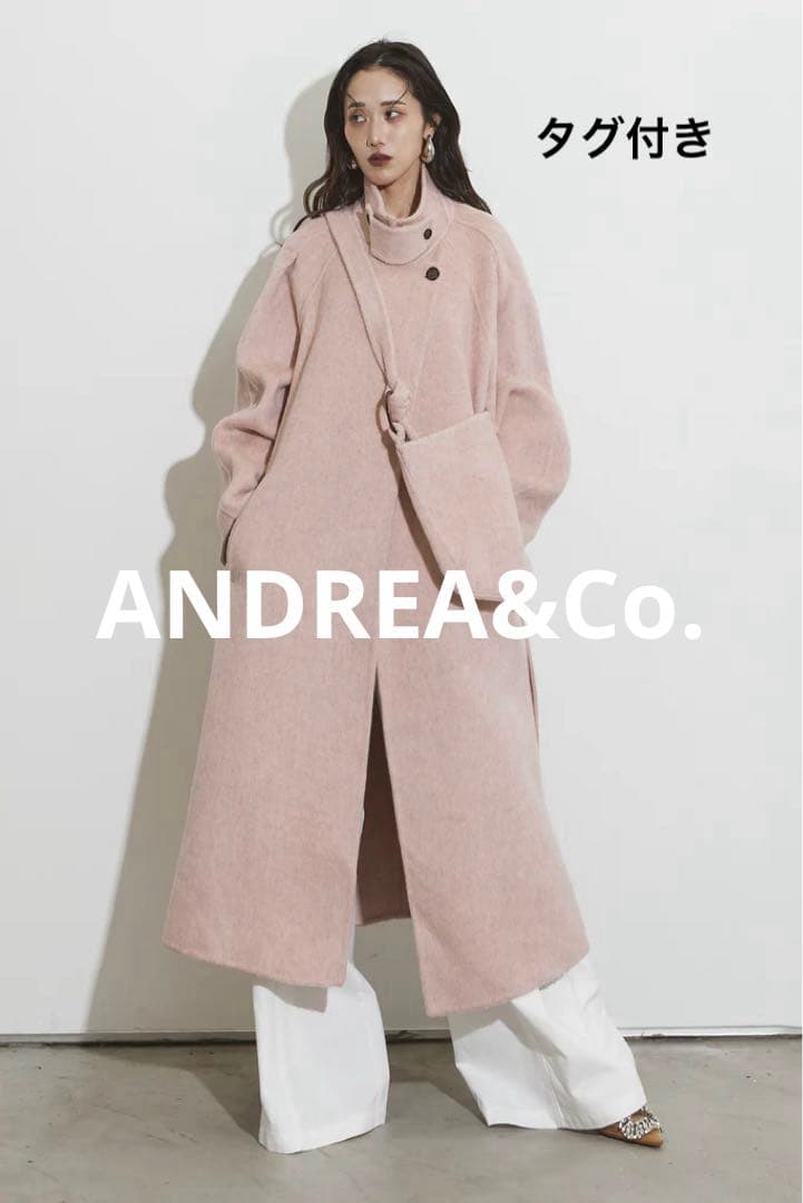 ANDREA&Co. ペールウールコート　ピンク