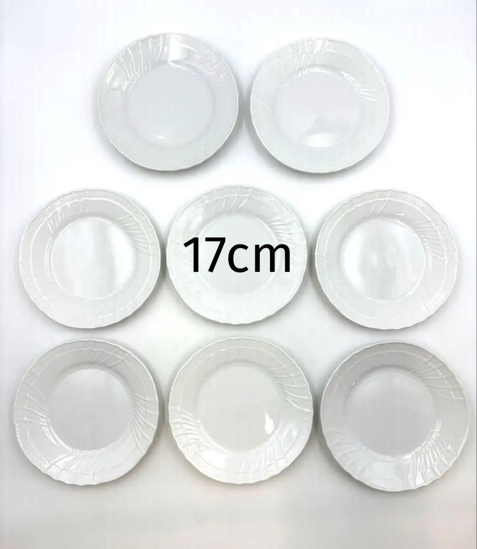 リチャードジノリ　ベッキオホワイト17cm デザートプレート ケーキ皿8枚セット