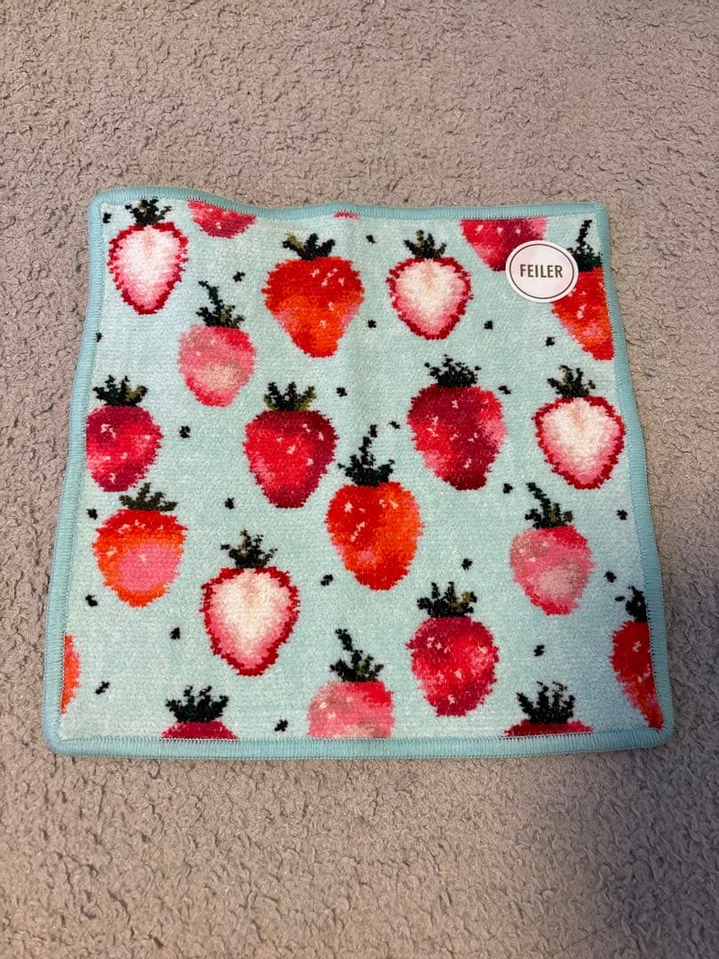 フェイラー ストロベリー ドット ハンカチポーチ ハンカチ 2点セット