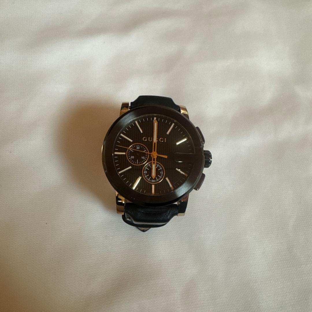 GUCCI クロノグラフ 時計 ブラック