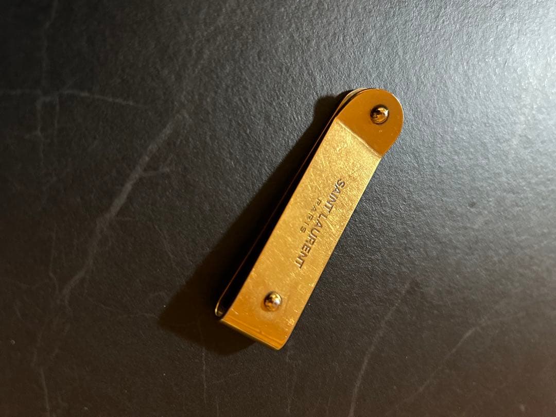 SAINT LAURENT ゴールド マネークリップ