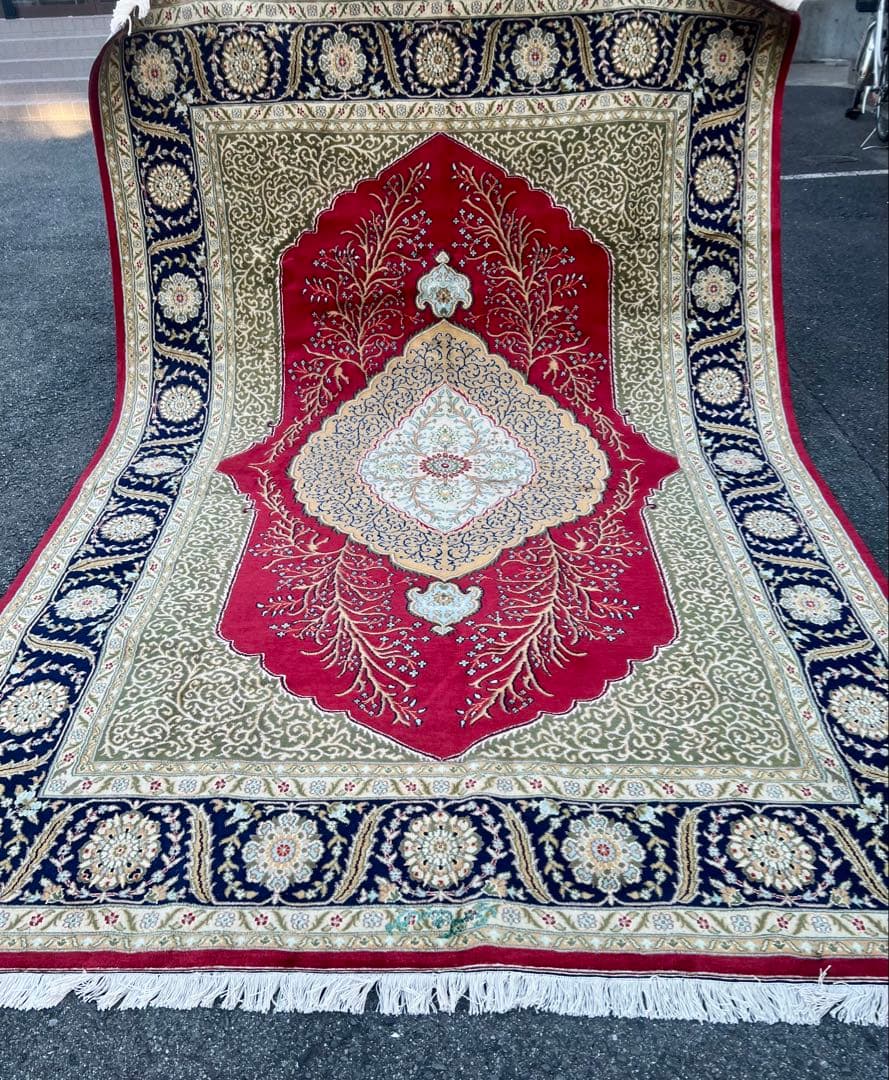 ムガル ペルシャ カーペット/サイズ:200x300cm……fjb1。