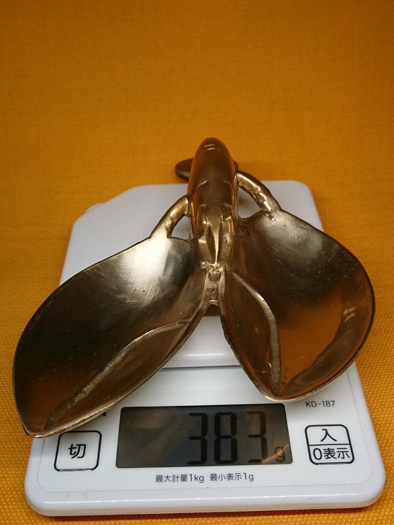 ビンテージ　ザリガニ　銅製　トレー　置物　インテリア　工芸品　美術品　A1290