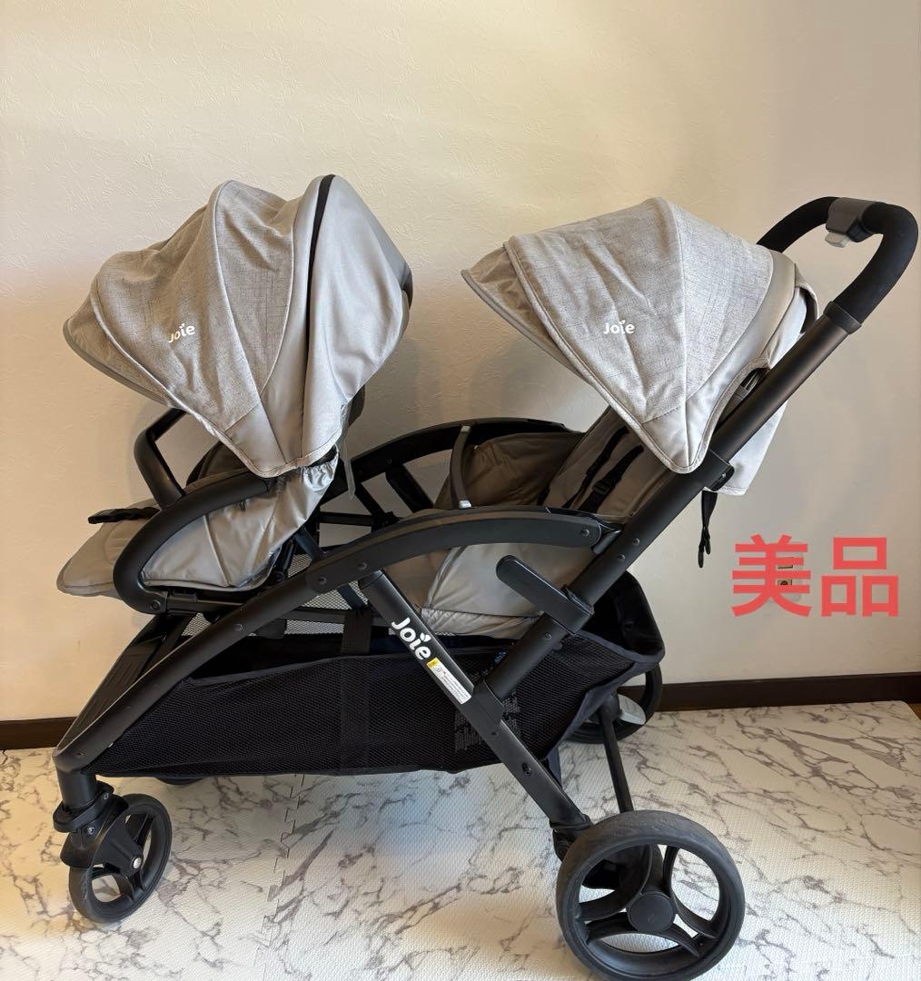 Joie エヴァライトデュオ⭐︎2人乗りベビーカー　グレー