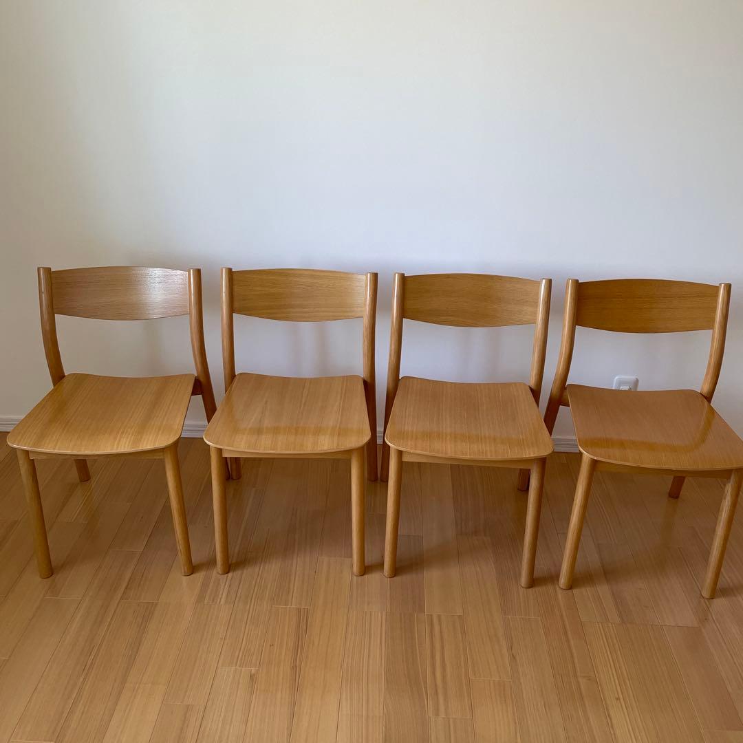 【MATSU】無印良品　椅子　4脚★⭐︎関東圏内のみ直接配送⭐︎★