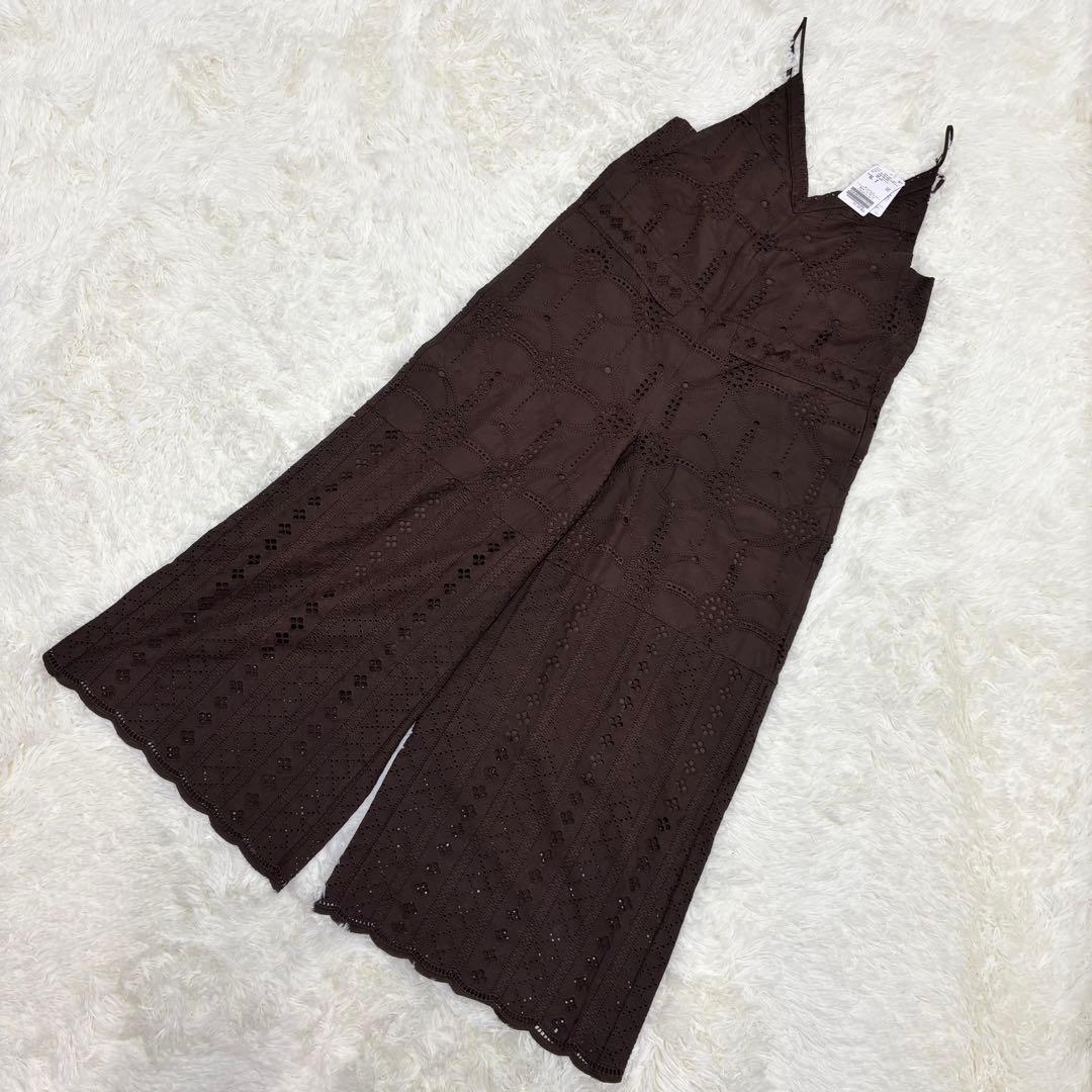 2024SS IENA イエナ　レースオールインワン　ブラウン　38