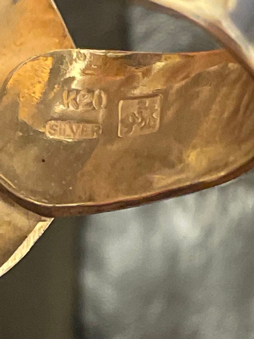 ◆感謝価格◆SILVER（シルバー925）×K20コンビリング◆