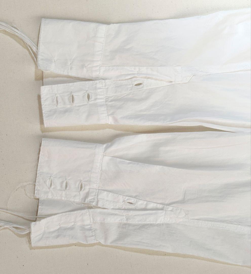 リボンテープ欠品 midorikawa ミドリカワ コットン ホワイトシャツ