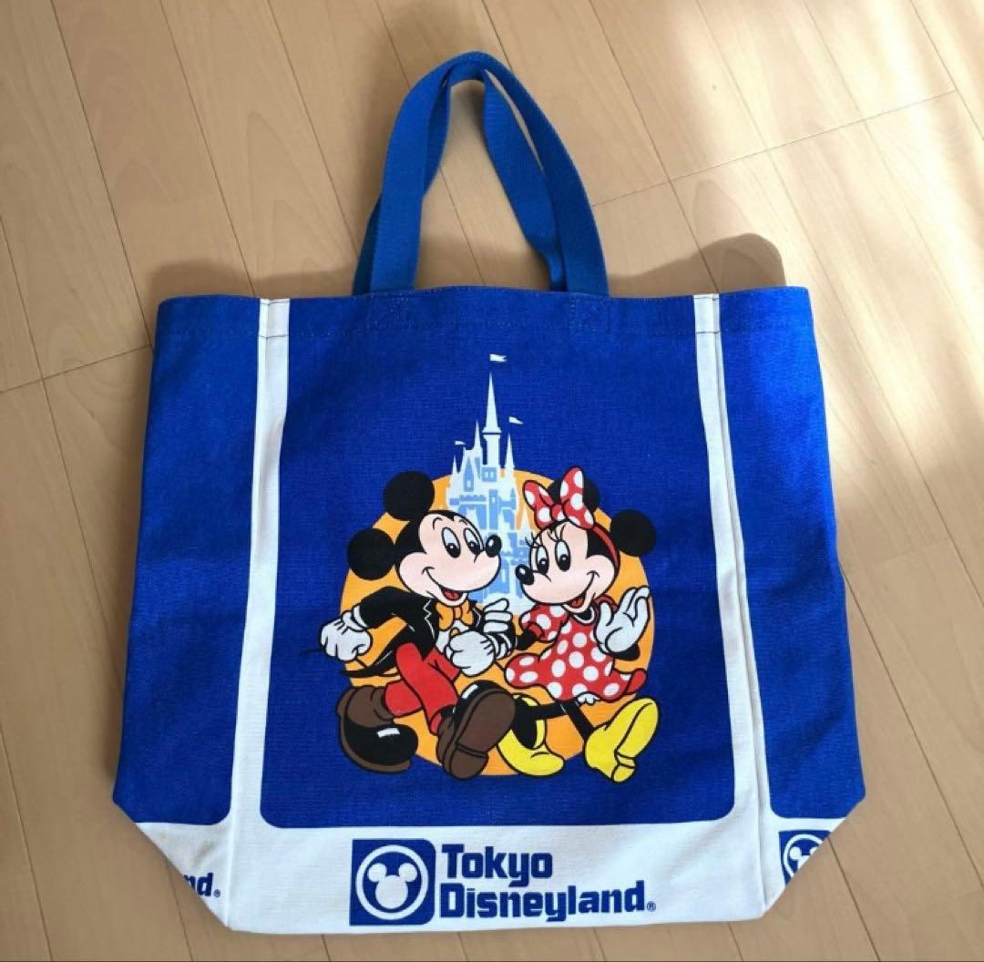 【希少品】東京ディズニーランド トートバッグ 復刻25周年 青