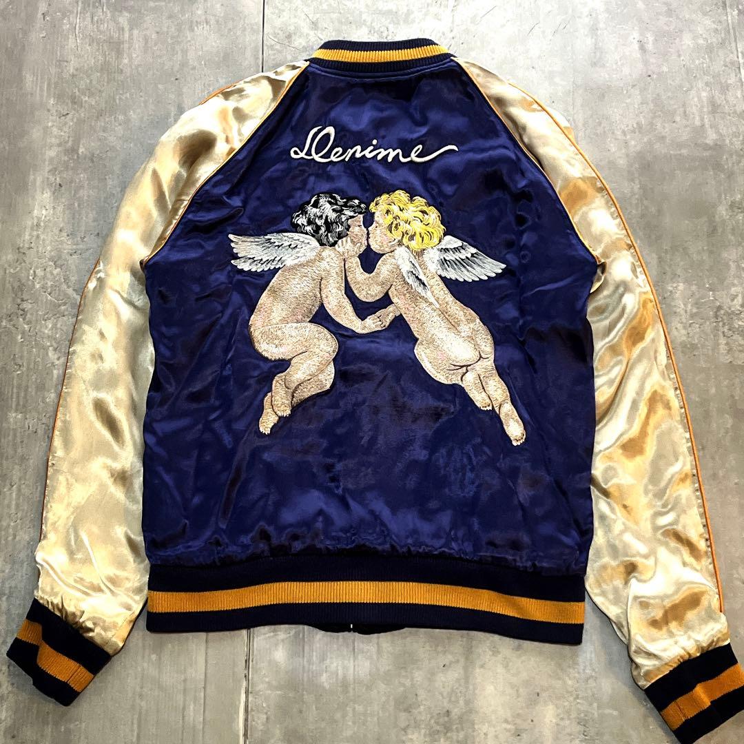 廃盤 OLD DENIME 天使と悪魔　刺繍　リバーシブル　スカジャン　y2k