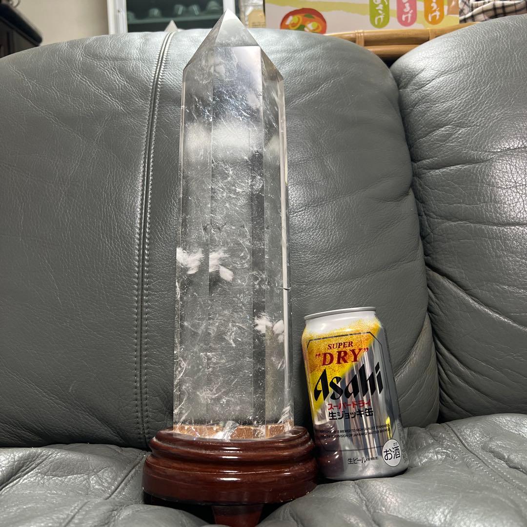 年始特価！巨大　水晶　六角柱　溶錬⁉︎42cm4.2kg