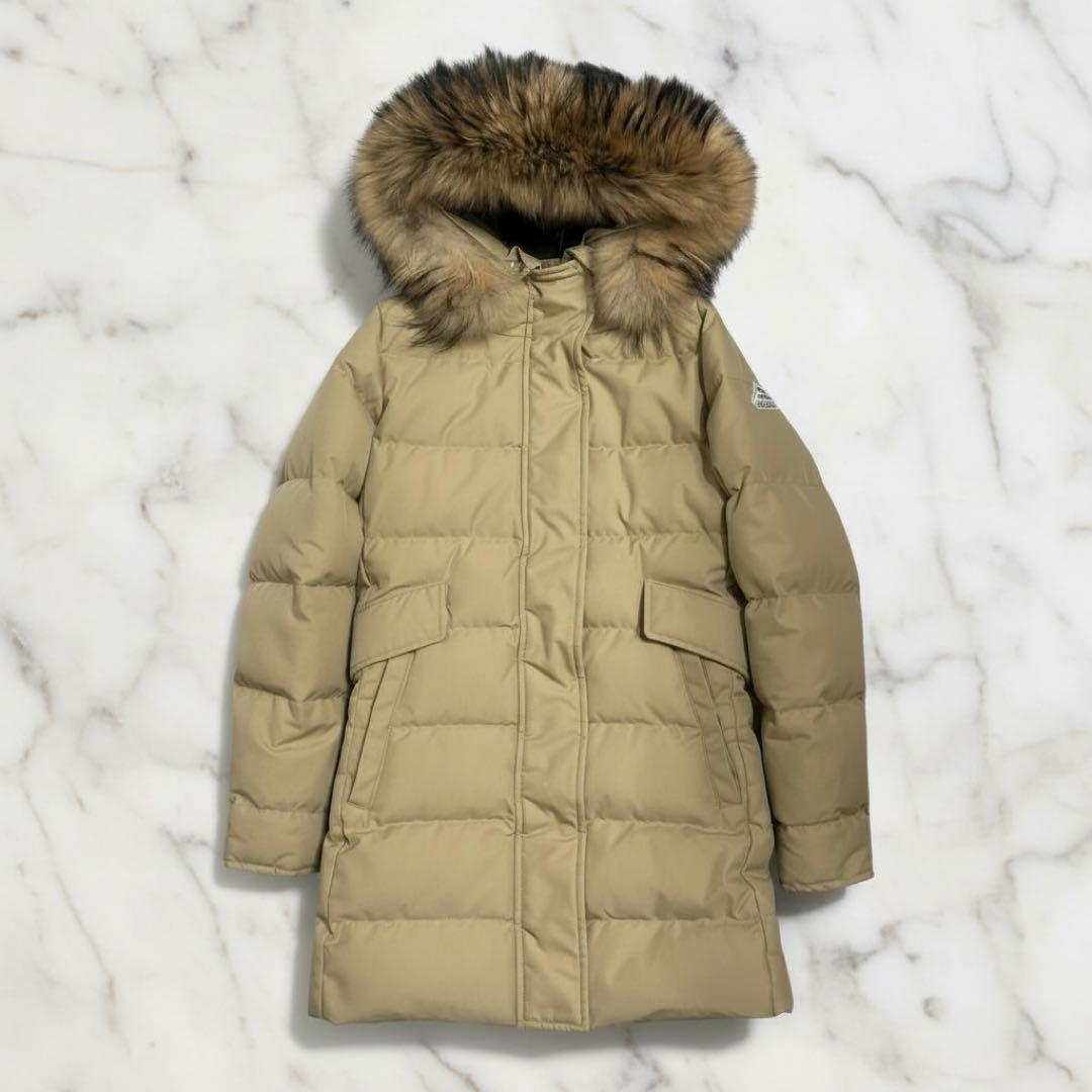 美品✨ピレネックス グルノーブル ダウンジャケット ラクーンファー ベージュ