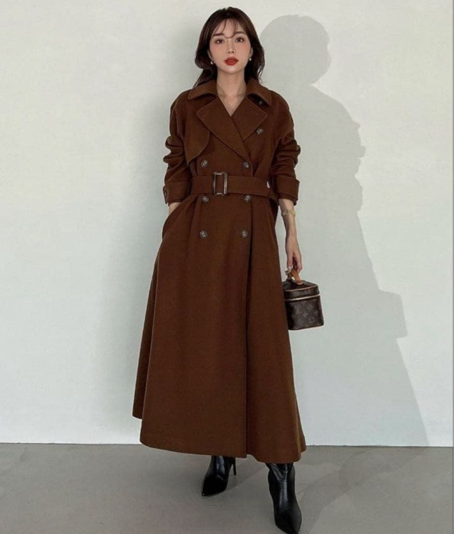 eimy istoire ベルテッドウールトレンチコート