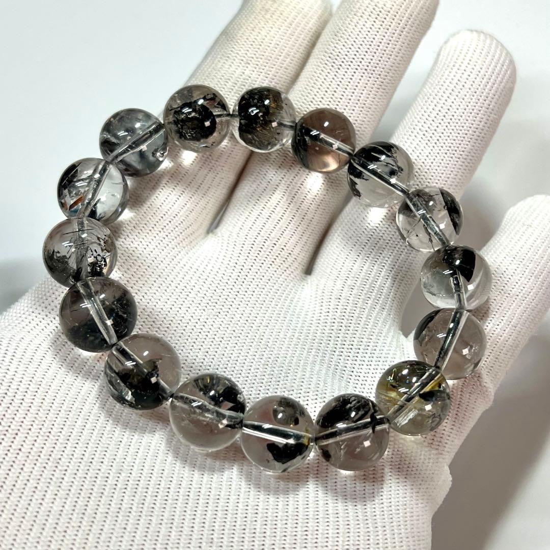 高品質　ハーキマーダイヤモンドブレスレット　透明感きれい　4