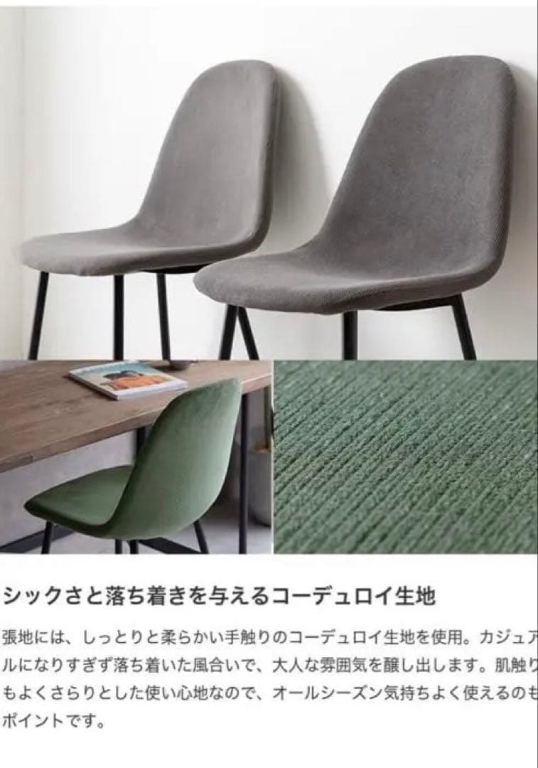 ダイニングチェア 2色セット