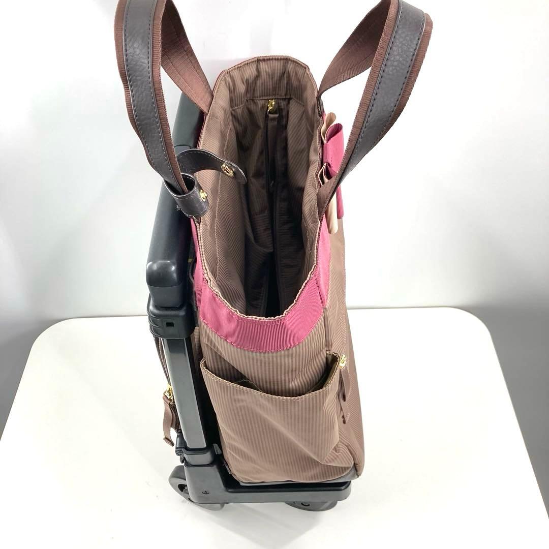 美品 SWANY スワニー ルバンド キャリーバッグ 4輪ストッパー付き リボン