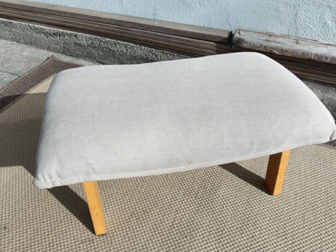 超美品 無印良品 ハイバックリクライニングソファ用「オットマン」①