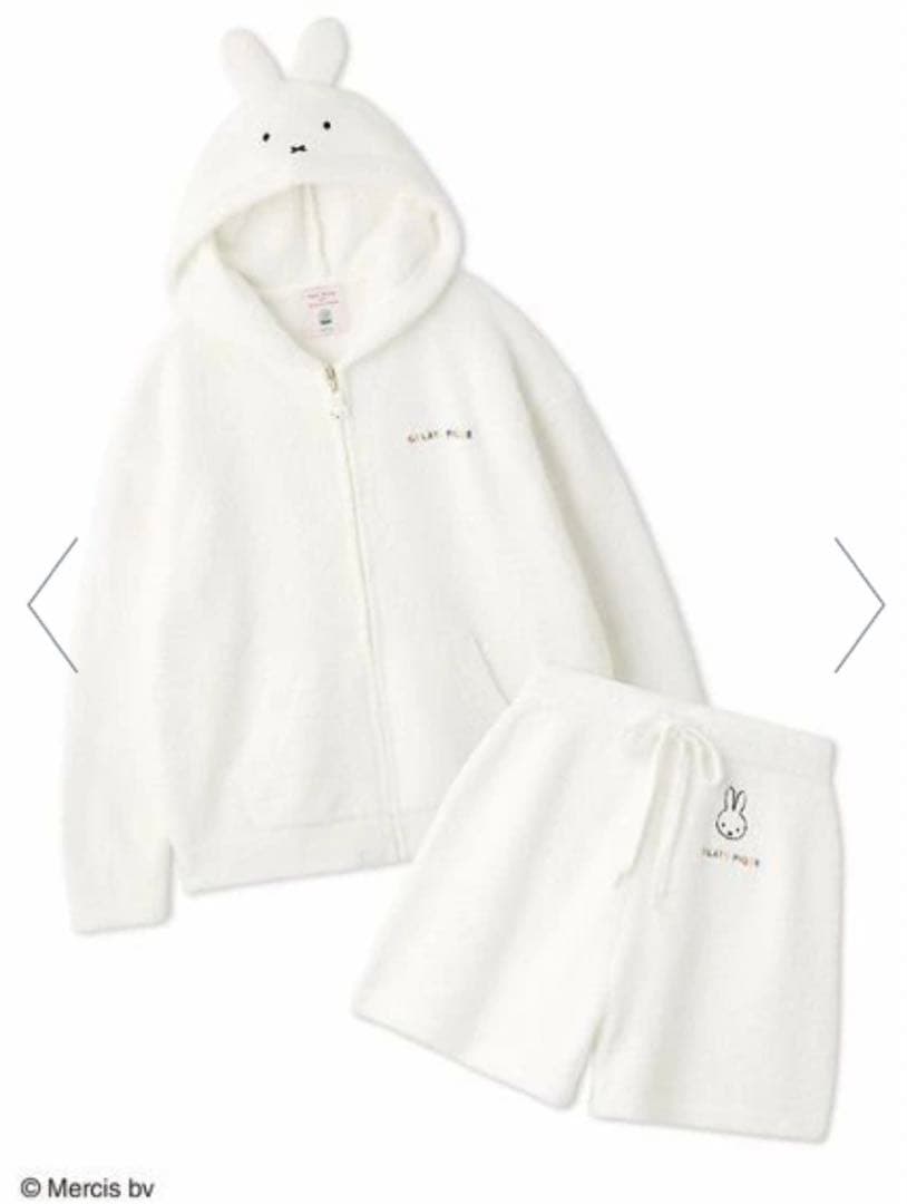 新品未開封 Dick Bruna ベビモコ パーカ&ショートパンツセットホワイト