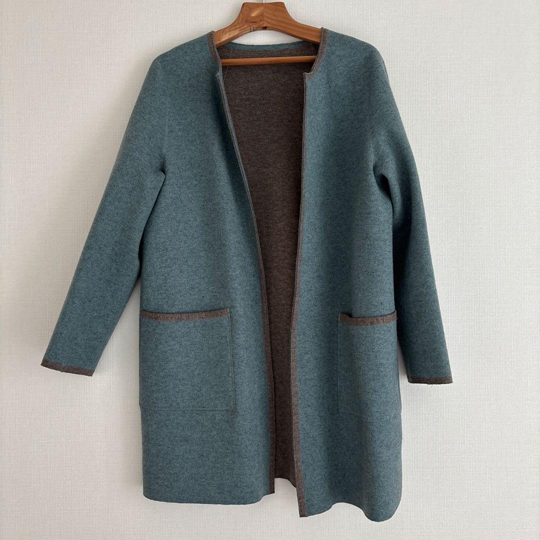 色と形が美しい　工場十貨店　BASIETA リバーシブルコート