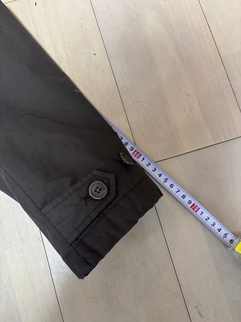 ASPESI ブラウン ダブルブレスト トレンチコート