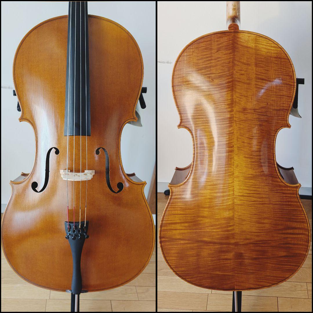 【チェロ】国産 ピグマリウス デリウス 4/4 ＋ハードケース＋弓