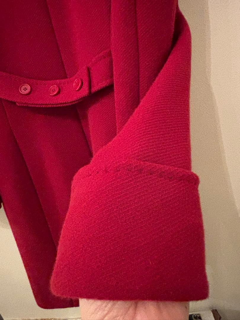 Max Mara●白タグ、アンゴラ混ロング、チェスター●40、Lサイズ