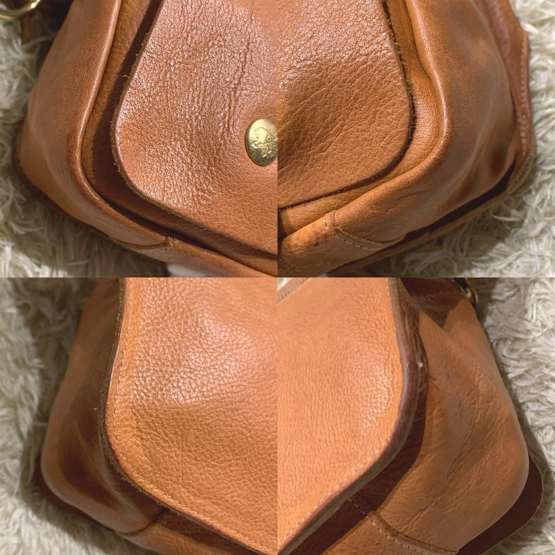 美品✨イルビゾンテ バムバック ボディバッグ レザー ブラウン