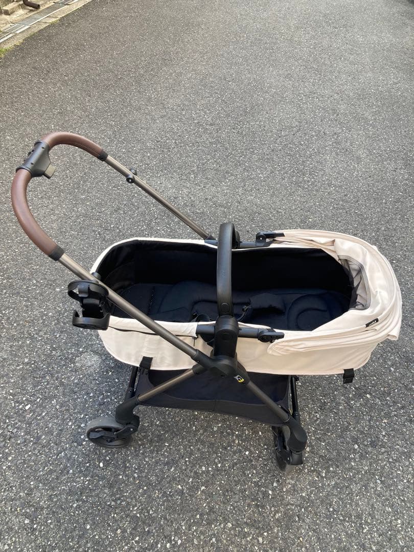 ピジョン エパ ベージュ 両対面式A型ベビーカー（純正別売り付属品付き）