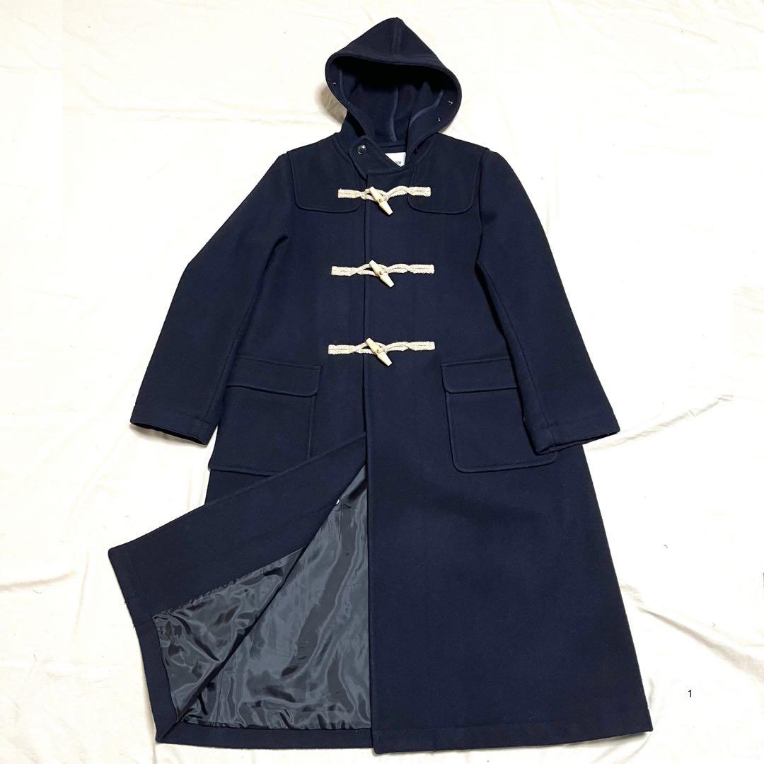 【美品】ビームスボーイ　ロングダッフルコート　マキシ丈 　現行　近年モデル　紺色
