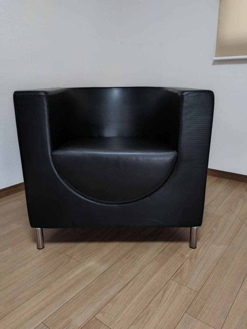 SWEDESE/ラウンジ 1pソファ 総革 デザイナーズ　未使用品 B