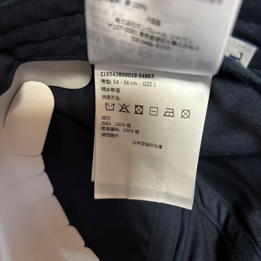 MONCLER ネイビーキャップ　キッズ