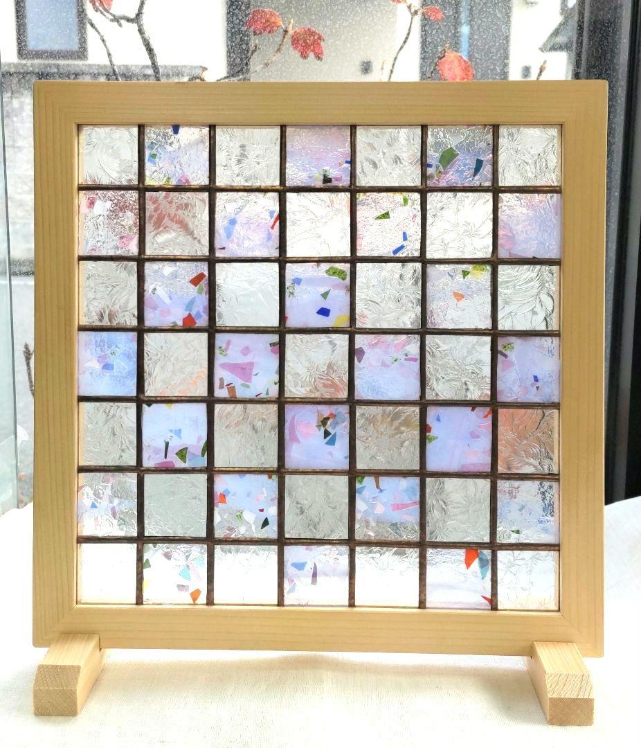 ステンドグラスパネル 「春よこい」