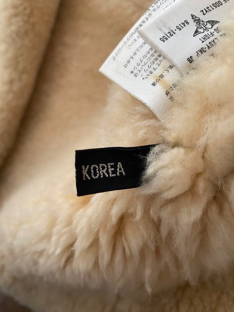 ドッグファイト B-3 ムートン フライトジャケット M 茶 羊革