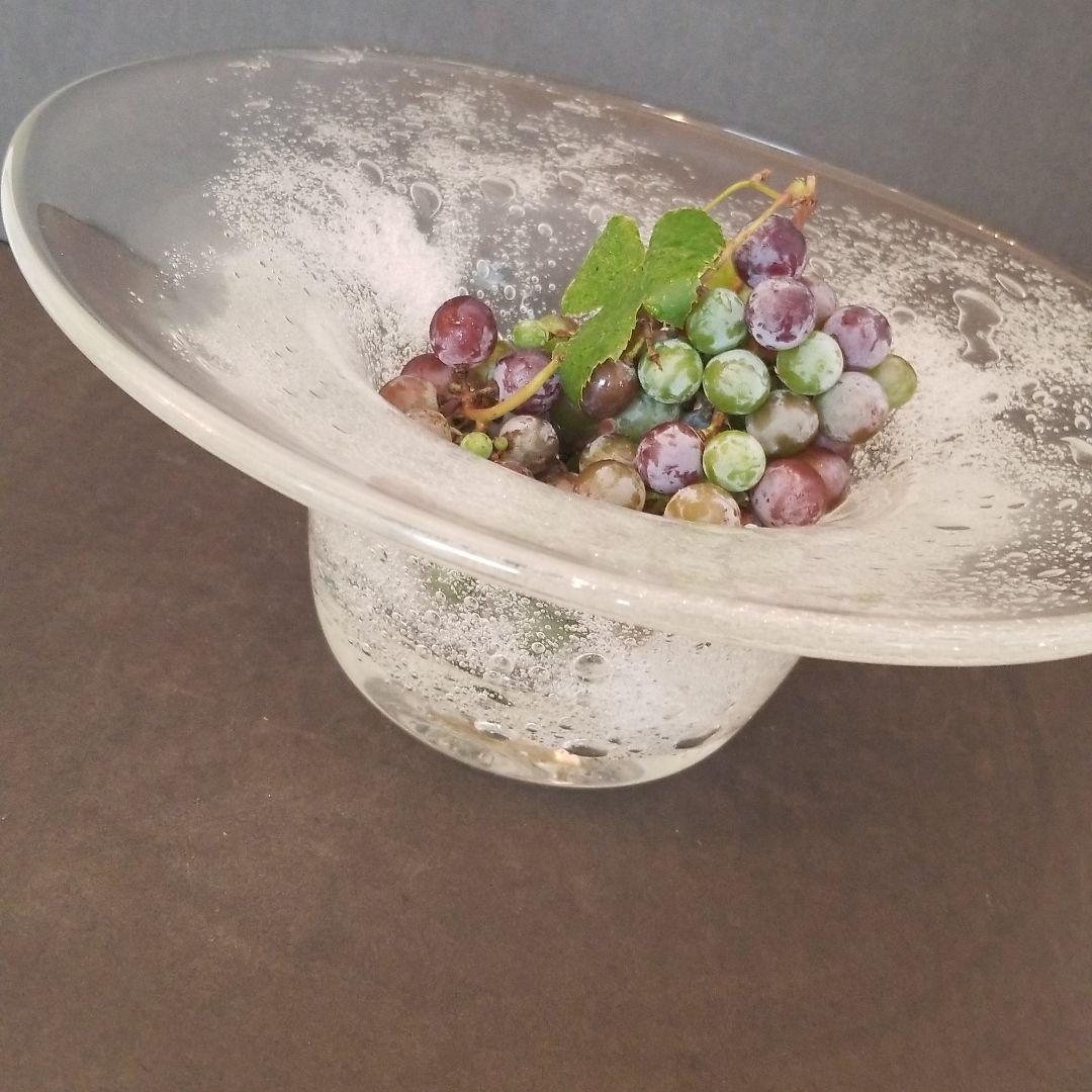 泡あわガラス　帽子型果物ボール