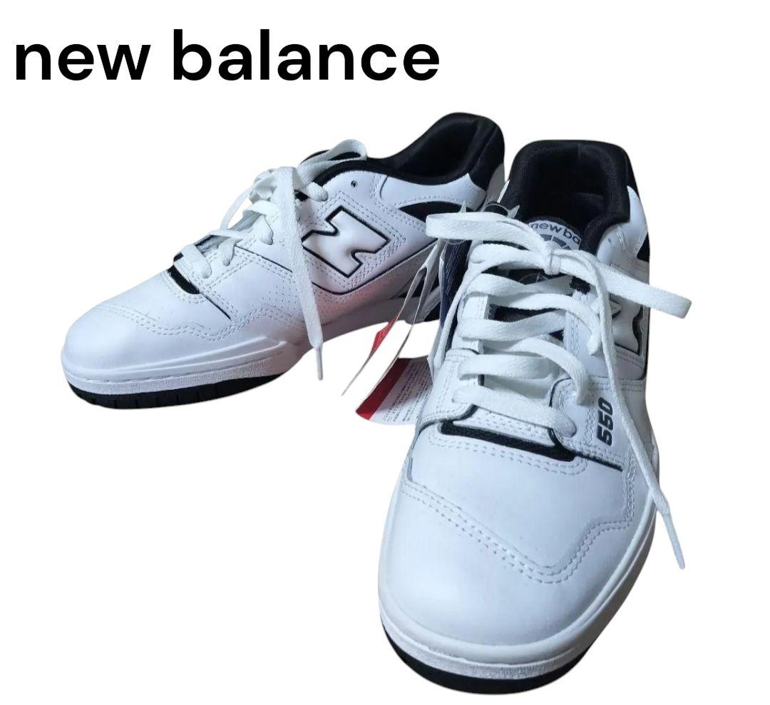 【ニューバランス】完売品　タグ付き　スニーカー　BB550HA1　白×黒　26㎝