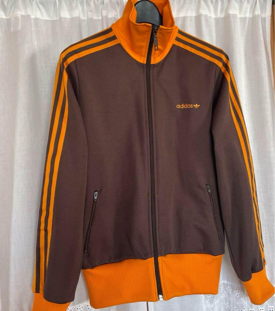 adidas ジップアップジャケット 07 ブラウン/オレンジ