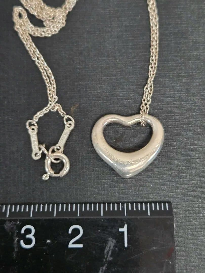 TIFFANYティファニー。オープンハートペンダント。シルバー