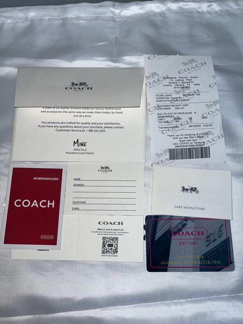 ★新品未使用★コーチ シグネチャーレザー ブラック リュック バックパック