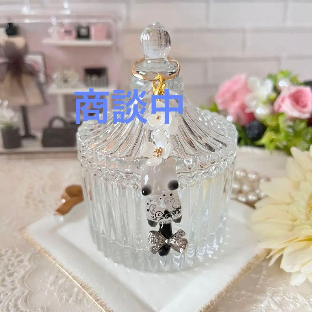 ฅ❤️ レジン　ねこ　パール　花　バックチャーム　チャーム　キーホルダー