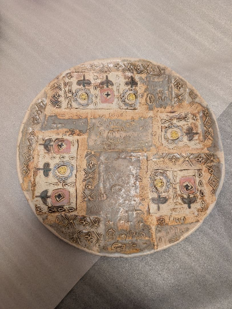 本田あつみ　大皿　ワイルドフラワー　超希少