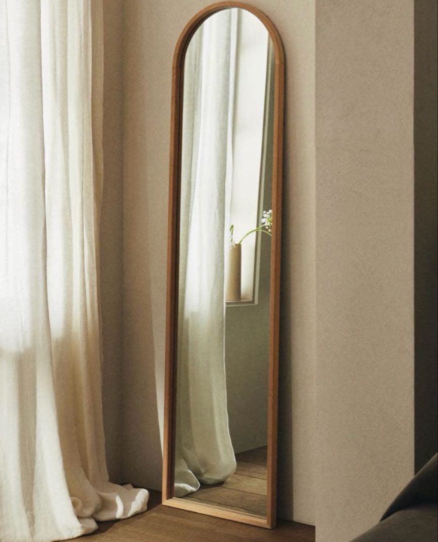 ZARA  スタンドミラー アーチ型