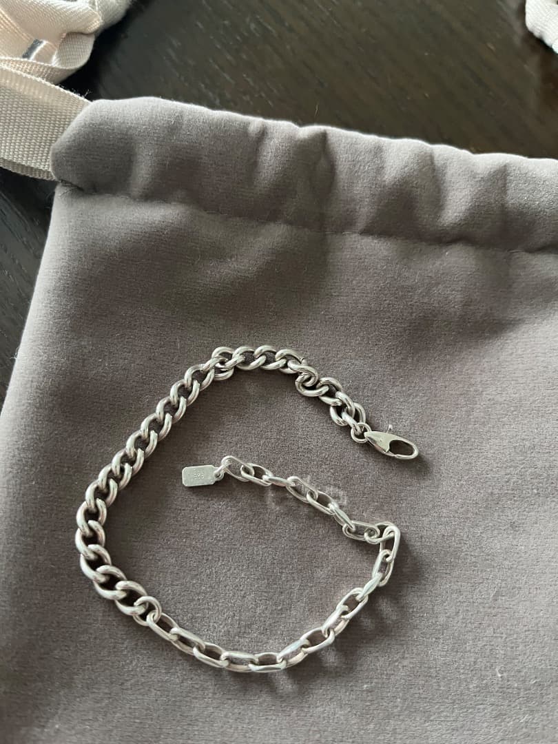 【ete シェアブレスレット ミックス シルバー】